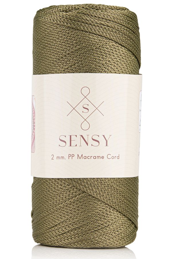 SENSY-2 Mm - 200 gr Polyester Macrame Thread Khaki 230 M Polyester Macrame Thread Suppla Rope And Bag Thread 1