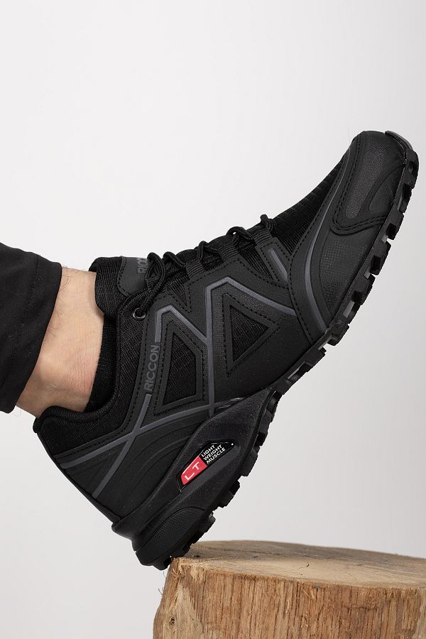 Riccon-Elsdraes Herren Trekkingschuhe0012722 Schwarz Geräuchert 1