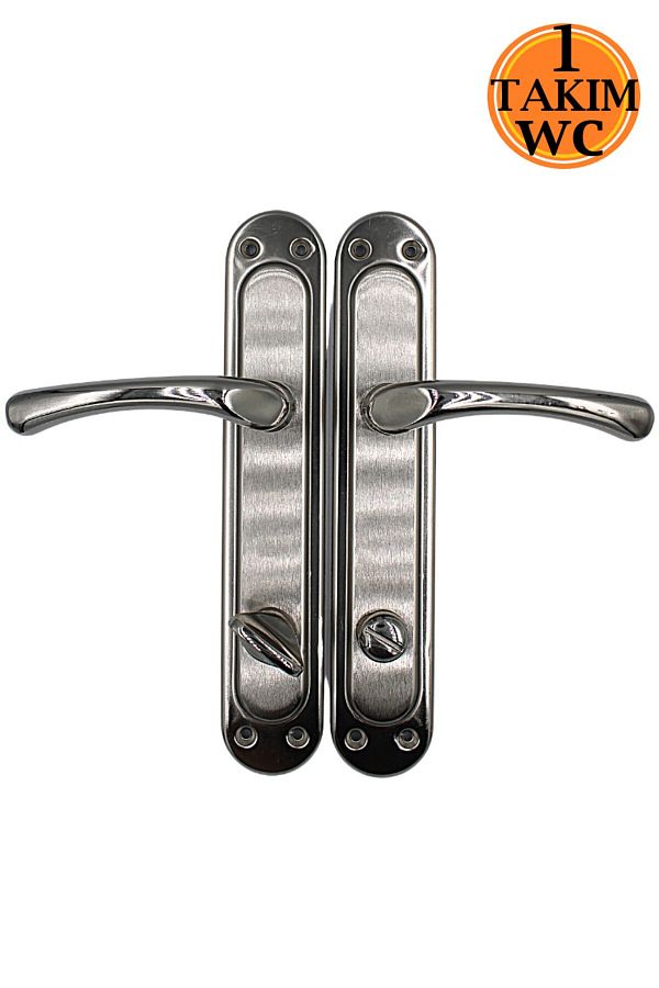 ŞENEL Yapı Market-Kumru Nickel Satin Mirrored WC Door Handle 1
