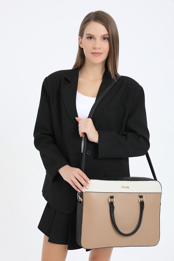 Fossil Beige Women s Briefcase 05FS21Y252 Trendyol