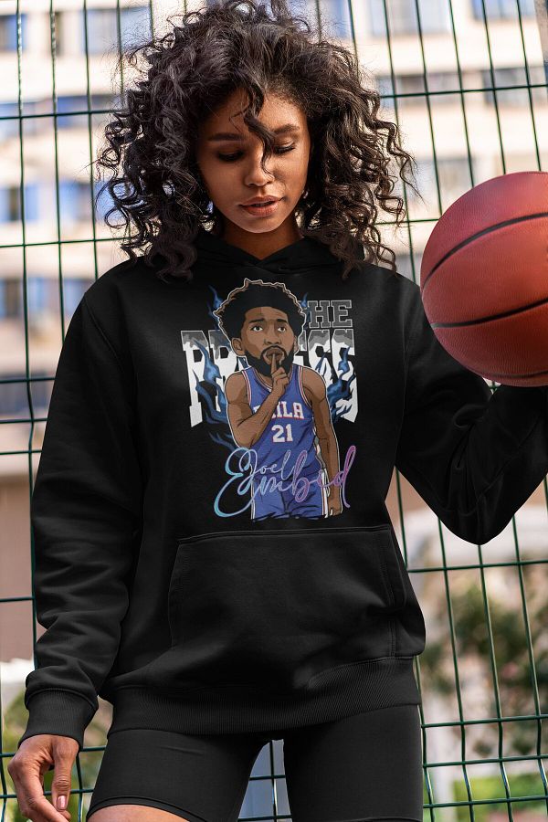 Fuddy Moda Joel Embiid Printed Hoodie Sweatshirt Unisex Oversize NBA Basketball Printed Hoodie Trendyol