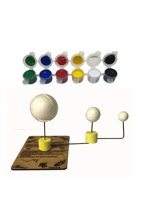 AVMmarketim-Sun Earth Moon Model Special Design Experiment Set Information Paintable Educational Set 1