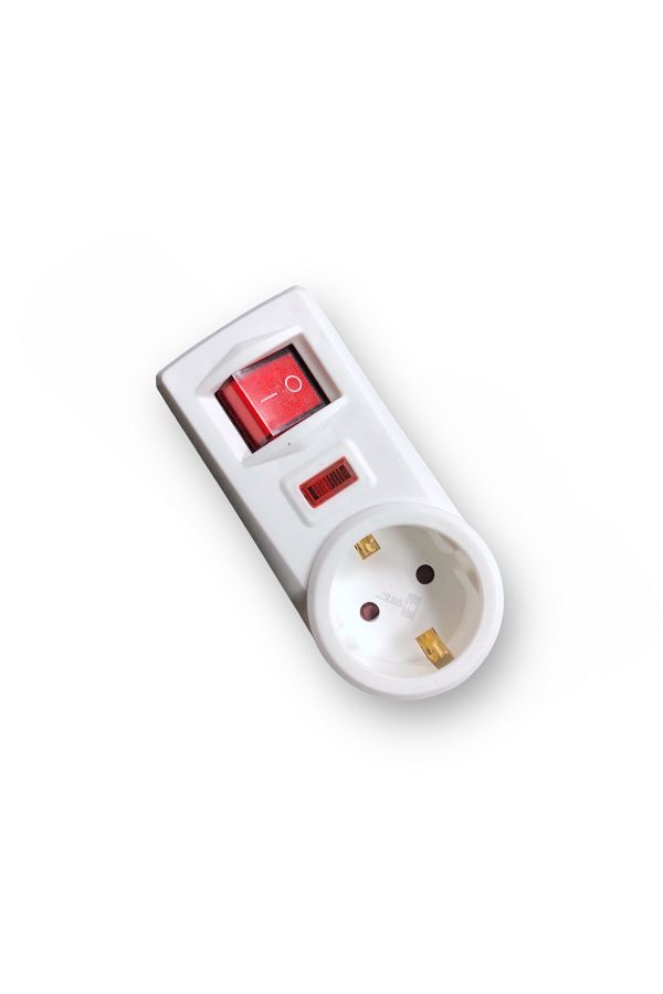 Tek-İş-Plug Socket Switched Surge Protected 1