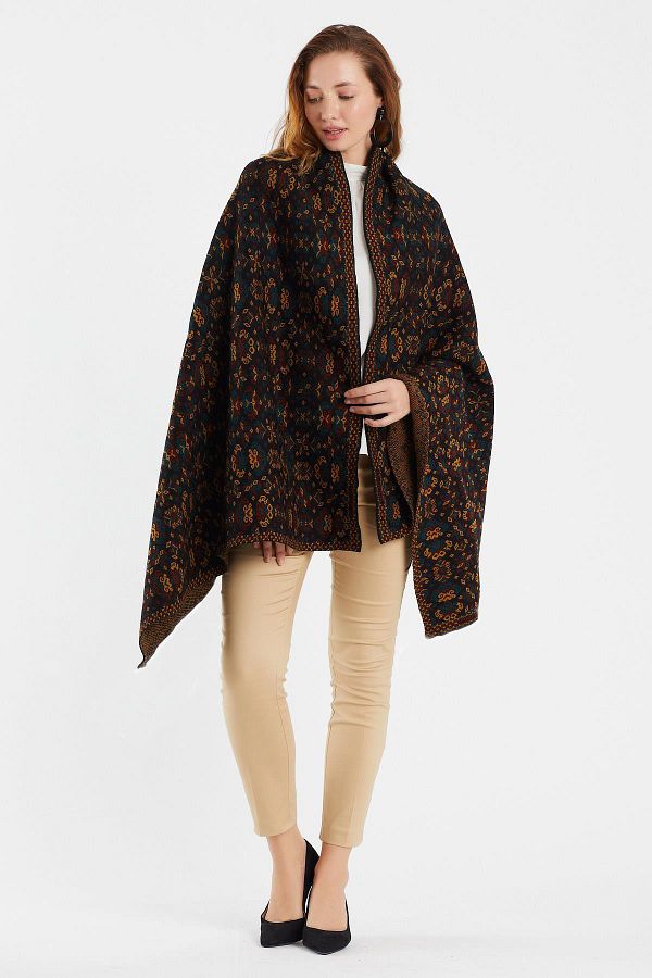 Uludağ Triko-Şal cu model floral Kilim 1