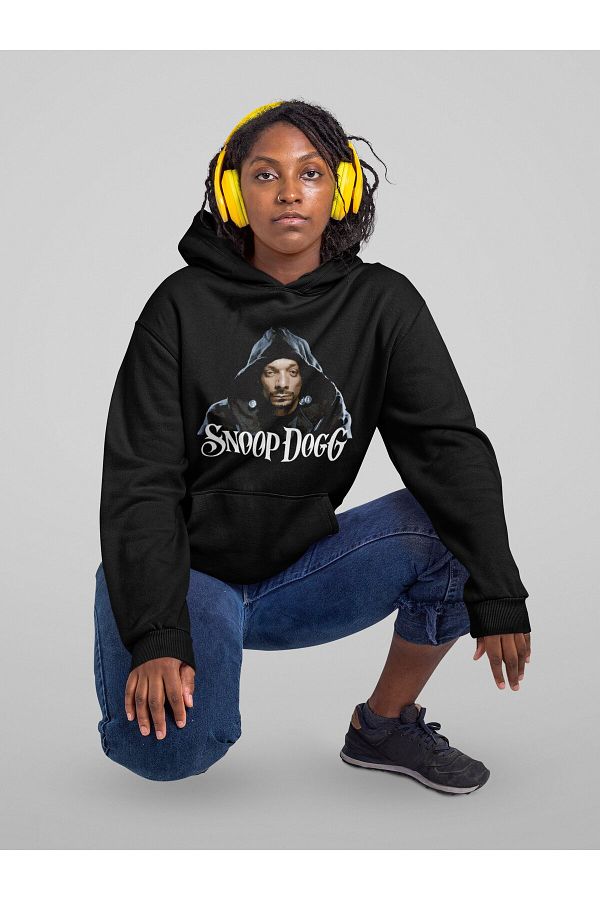 Fuddy Moda Snoop Dogg Printed Hooded Sweatshirt Unisex Oversize Snoop Dogg Written Hoodie Trendyol