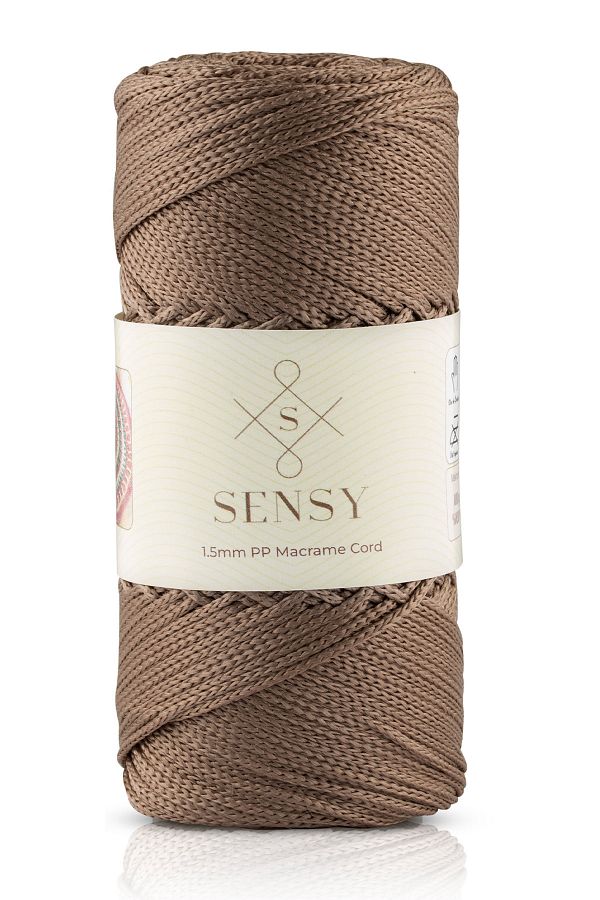 SENSY-1.5 Mm - 100 gr Polyester Macrame Thread Mink 150 M Polyester Macrame Thread Supla Thread And Bag Thread 1