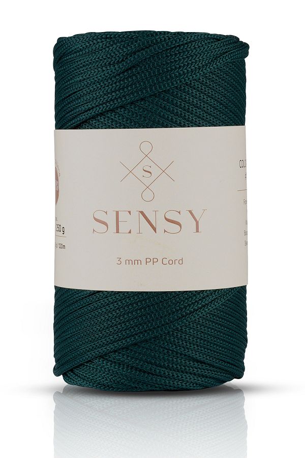 SENSY-3 Mm - 250 gr Polyester Macrame Thread Green 120 M Polyester Macrame Thread Suppla Rope And Bag Thread 1