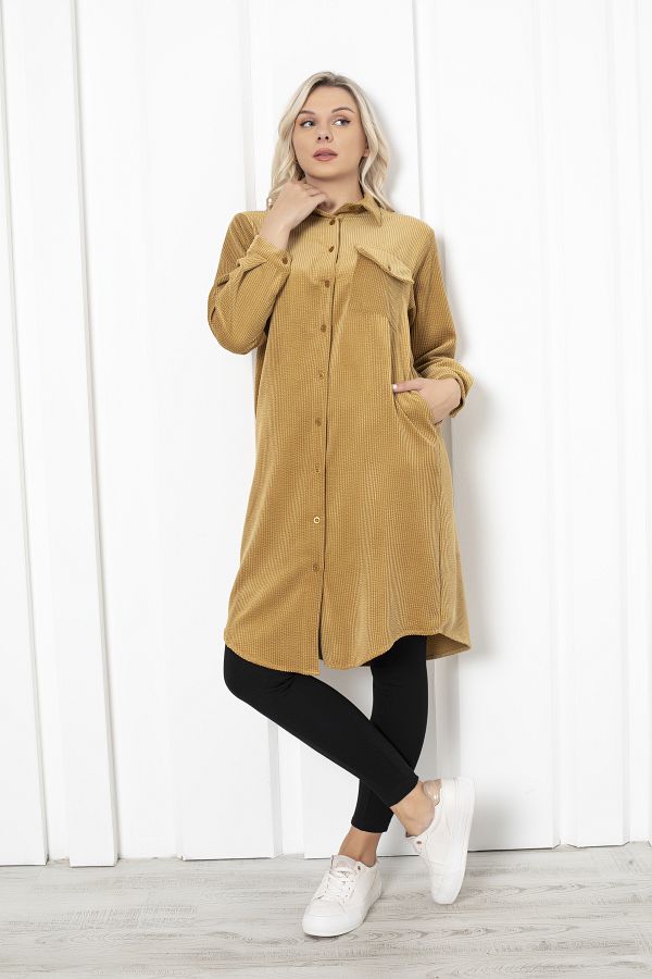 Tua Tana-WOMEN'S VELVET TUNIC SHIRT 1