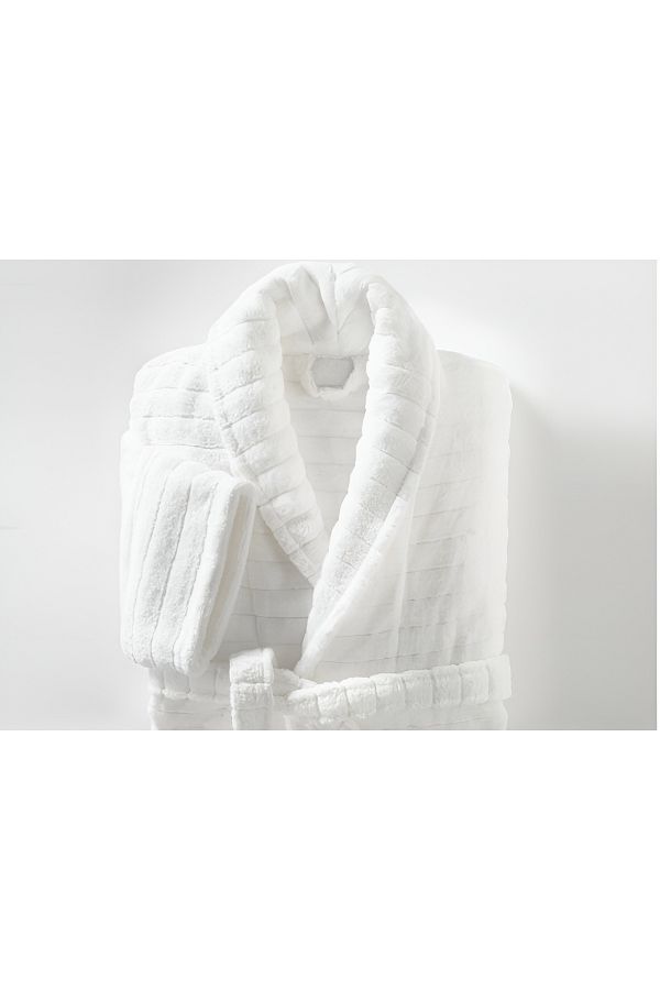 HIZSOY TEKSTİL-Halat de baie Jacquard Ultra Lux - Bej moale 1