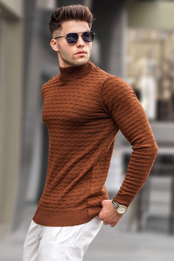 Camel turtleneck sweater online