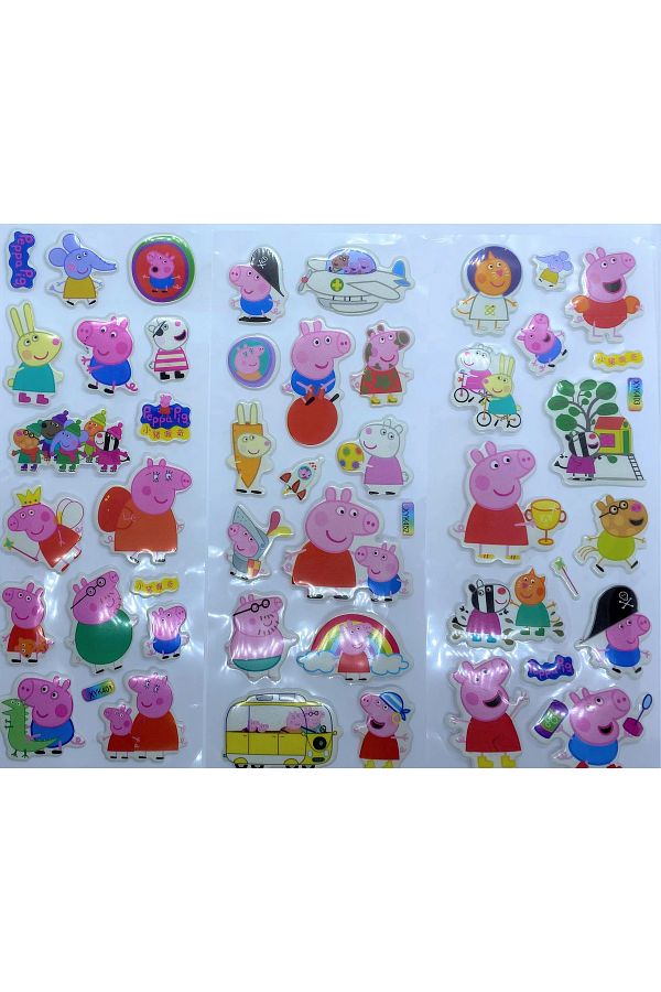 Peppa-Pig Characters Set of 3 Stickers 1
