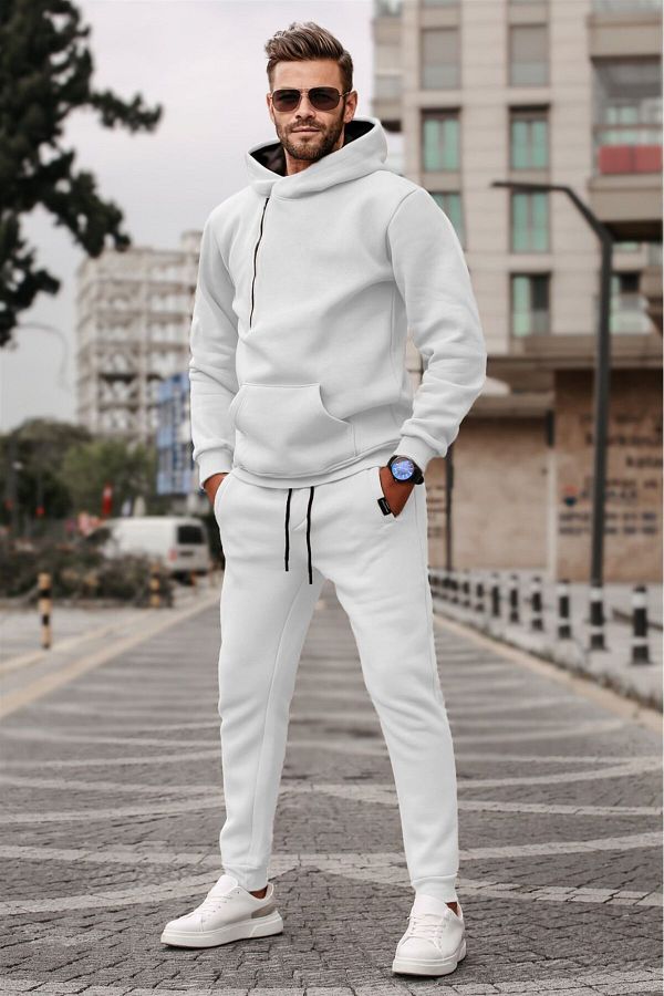 Madmext Men s White Tracksuit Set 5634 Trendyol