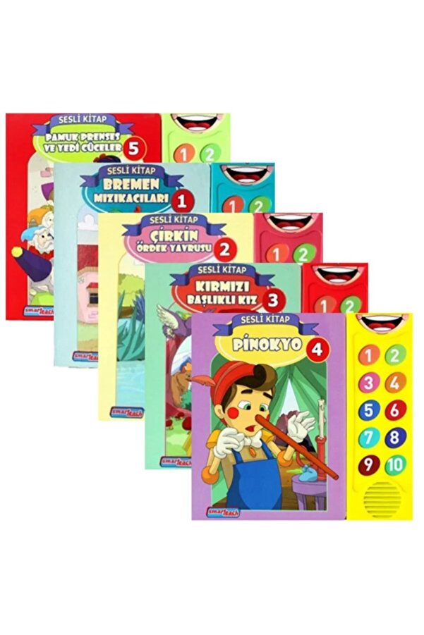 SMART-TEACH Dünya Masalları Seti - Sesli Kitap (5 Kitap Takım) - Kolektif