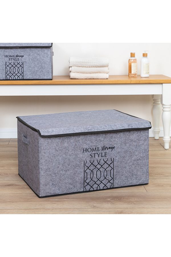 FORSACE-Printed Multi-Purpose Mega Plus Box with Felt Lid 57x41x31 Cm 1