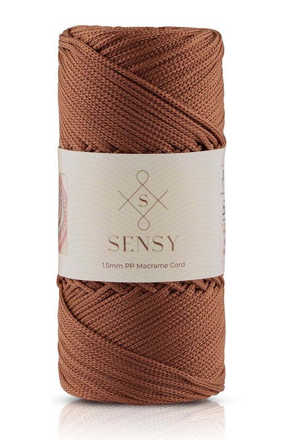 SENSY-1.5 Mm - 100 gr Polyester Macrame Thread Copper 150 M Polyester Macrame Thread Suppla Rope And Bag Thread 1