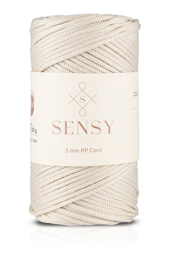 SENSY-3 Mm - 250 gr Polyester Macrame Thread Ecru 120 M Polyester Macrame Thread Supla Thread And Bag Thread 1