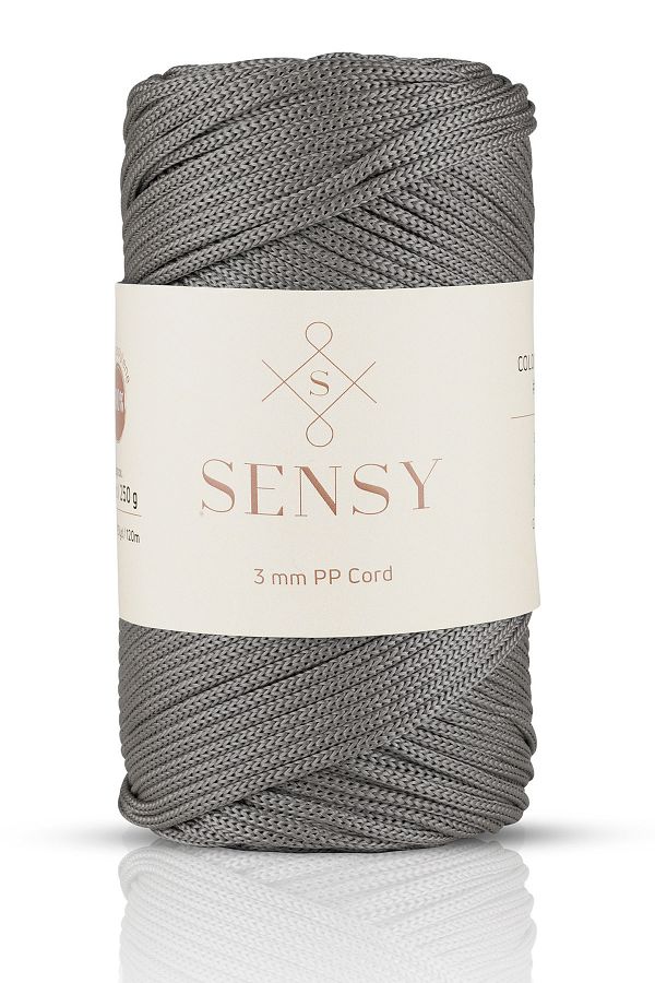 SENSY-3 Mm - 250 gr Polyester Macrame Thread Gray 120 M Polyester Macrame Thread Suppla Rope And Bag Thread 1