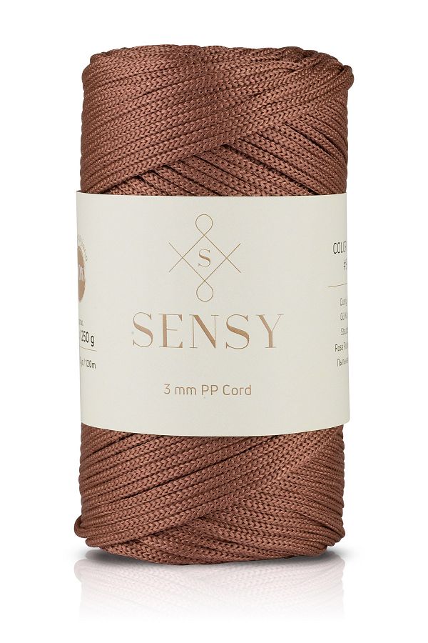 SENSY-3 mm - 250 gr frânghie din poliester macrame cupru 120 m frânghie din poliester macrame frânghie de încărcare și ață de sac 1