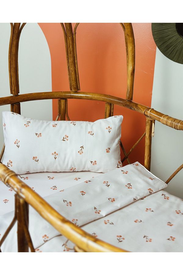 Pithy Cotton Satin Baby Mother s Side Crib Bedding Set 60x100cm Winter Berries Trendyol