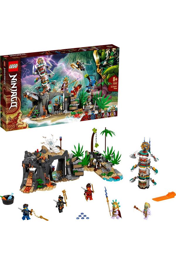 LEGO NINJAGO Watchmen s Village 71747 Construction Set NINJAGO Ninja Playset Featuring Cole Jay and Kai 632 Pieces Trendyol