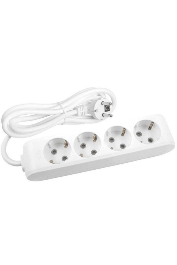 Avarson (4-Piece) Quadruple Socket Grounded Wired (3x1.5 TTR) 7 (Seven ...