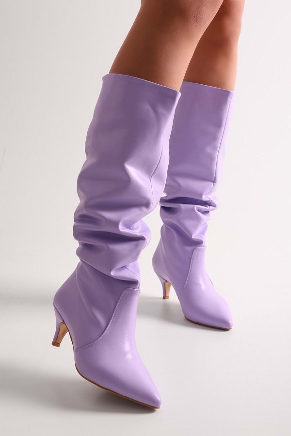 Lilac boots on sale