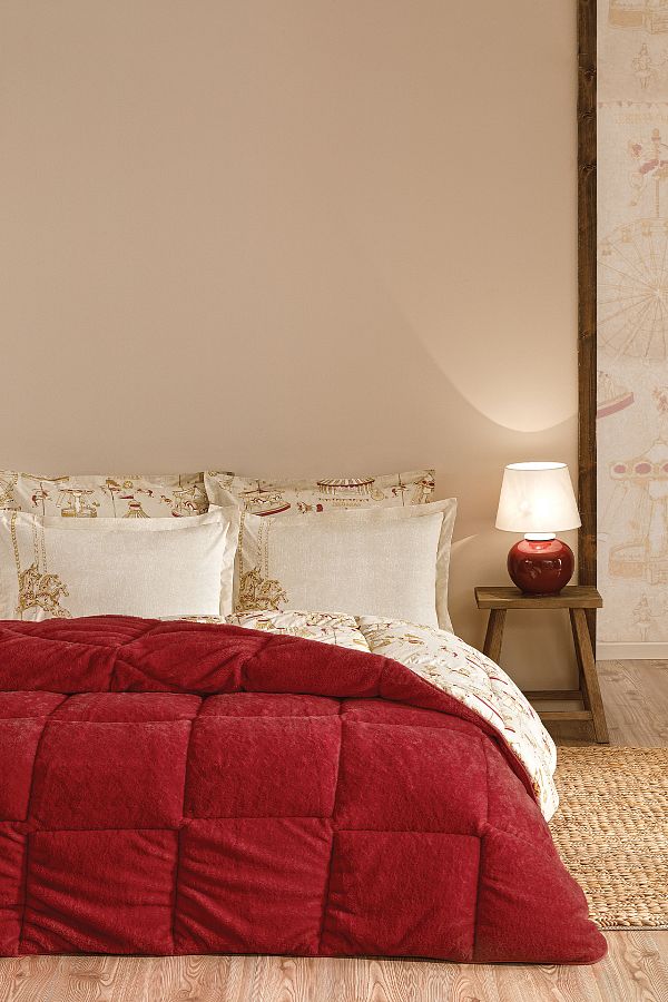 Puffy-Cremon Single Threefy Sleeping Set - Red 1