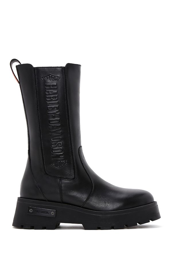 Harley Davidson Women S Harley Davidson Angela Thick Soled Leather Chelsea Boots Trendyol