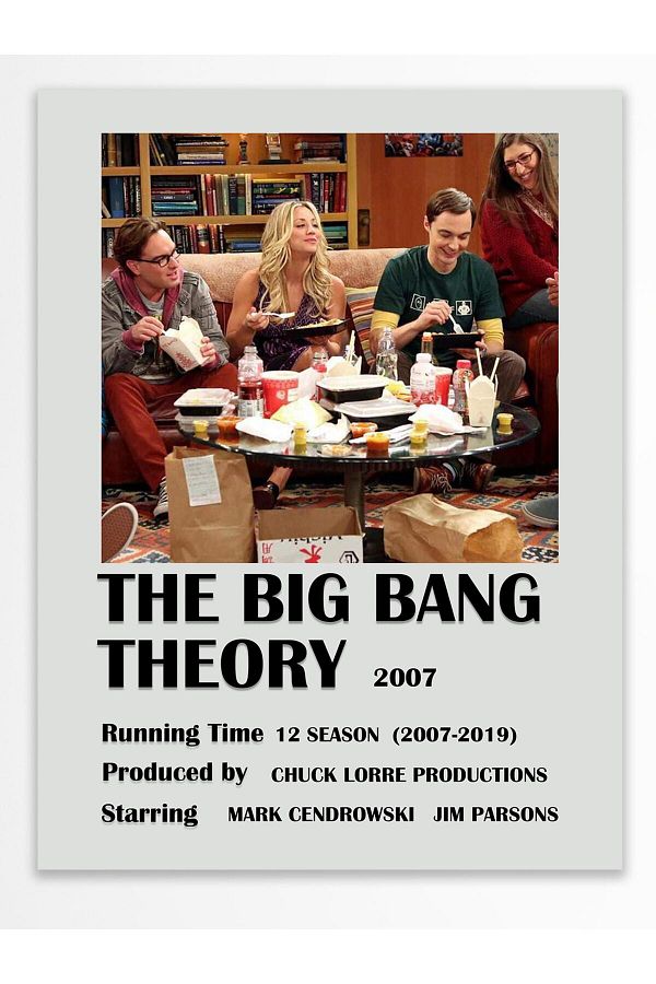 postifull The Big Bang Theory Unframed Poster Wall Decor Series and Movie Poster Posters Coated Paper Trendyol