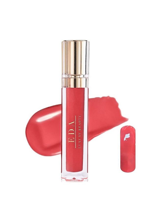 EDA LUXURY BEAUTY-Love Rose Pink Lipstick - Peach Color, Bright Volume, Lipstick Diamond Shine 1