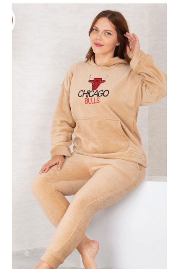 mervemoda Women s Salmon soft soft high quality double tracksuit suit Trendyol