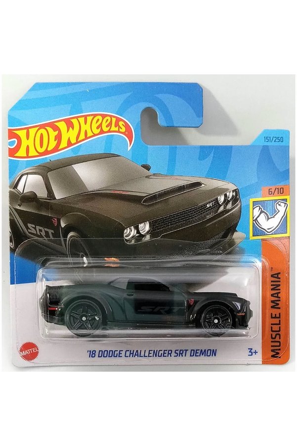 HOT WHEELS 18 Dodge Challenger Srt Demon Black