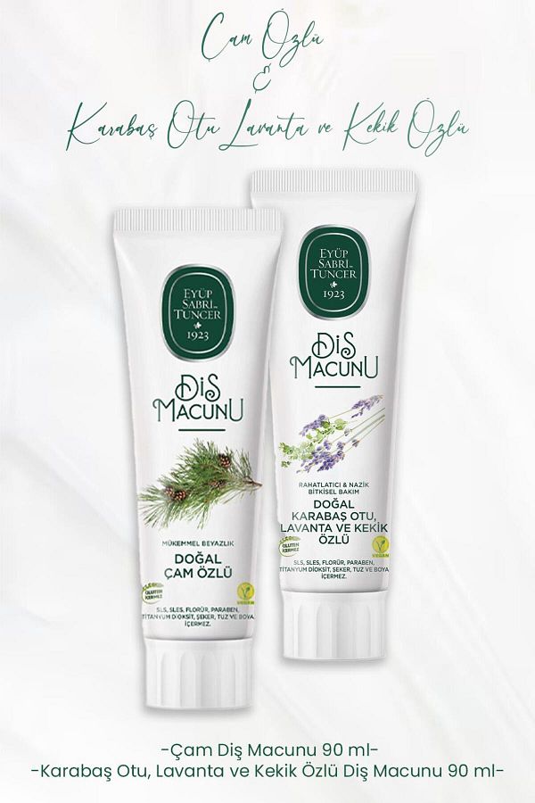 Eyüp Sabri Tuncer-Toothpaste Pine Extract 90 ml and Black Bass, Lavender and Thyme Extract 90 ml 1