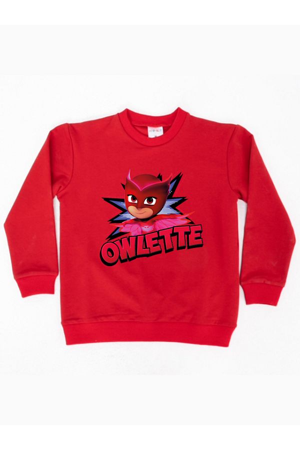 PJ Masks PJ Masks Owlette printed cotton fabric children s sweatshirt Trendyol