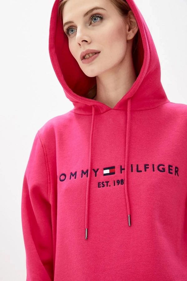 Tommy Hilfiger Th Ess Hilfiger Hoodie Ls Sweatshirt WIDE SIZE Trendyol
