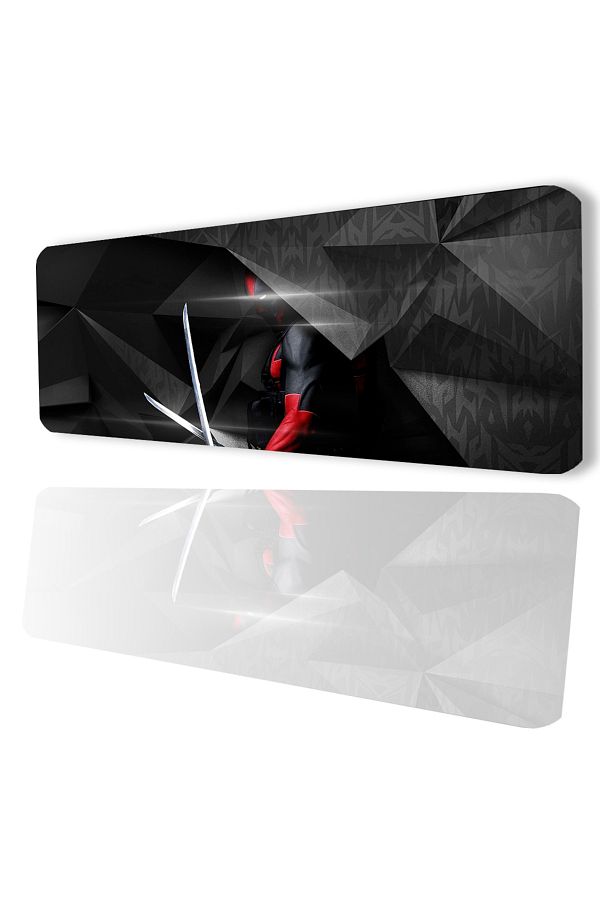 SonicTouch-Deadpool Patterned Non-Slip Gaming Gamer Desktop Seamless Keyboard Mouse Pad 32x70cm 1
