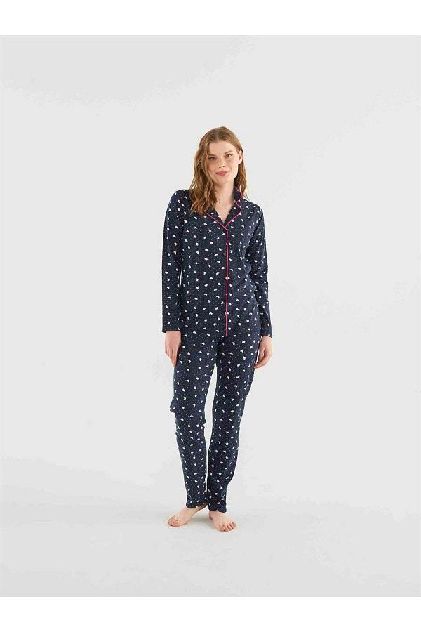 MOD-3790 Pyjama Set with BUTTON FRONT 1