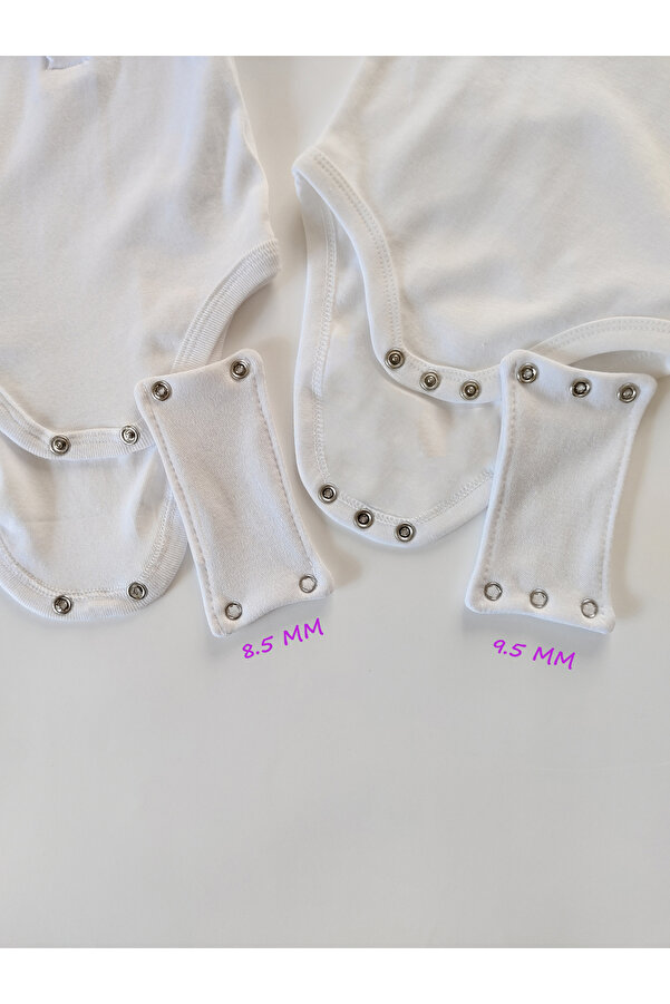 AngelsHug %100 Organik Bebek Body Zıbın Uzatma ve Büyütme Aparatı 3 ve 2 Çıtçıtlı