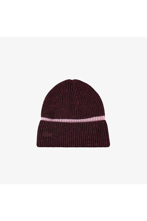 Lacoste Women s Color Blocked Burgundy Beret Trendyol