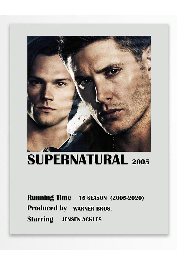 Postifull-Supernatural Frameless Poster - Wall Decor - Series and Movie Poster - Thick Coated Paper 1