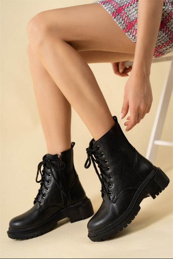 Stylish black booties deals