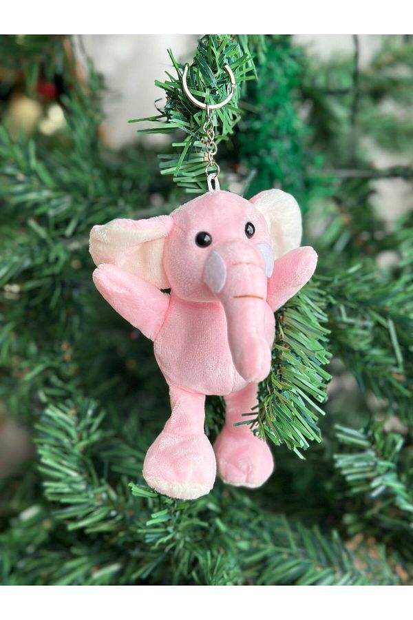 Pink elephant keychain online