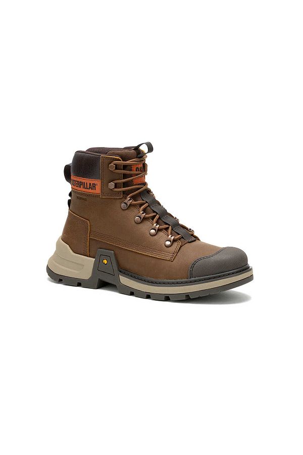 Caterpillar CAT Colorado Expedition WP Waterproof Brown Crisp Leather Men s Boat Shoes Trendyol