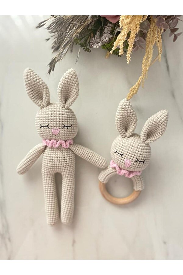 Zey's Amigurumi Amigurumi Tavşan Uyku Arkadaşı Ve Çıngırak