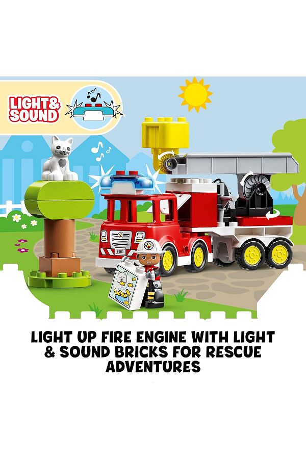 LEGO DUPLO Rescue Fire Truck 10969 Toy Building Set for Ages