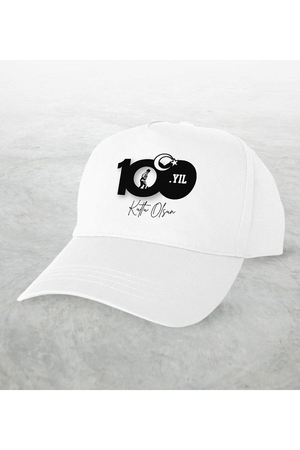 Bk Gift-100.Anniversary Souvenir White Hat-6, October 29 Gift, Republic Day, 100th Anniversary Gift 1