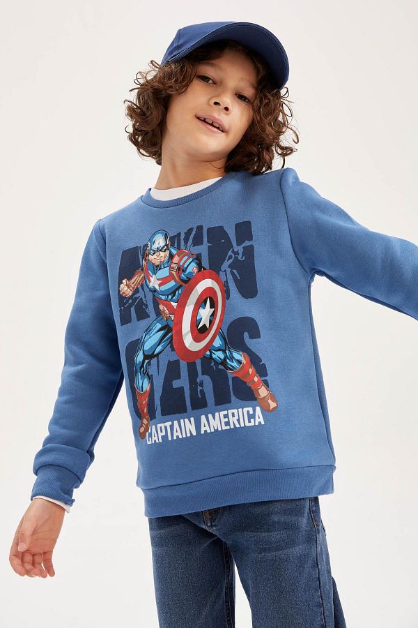 Defacto Boy s Marvel Avengers Crewneck Sweatshirt Trendyol