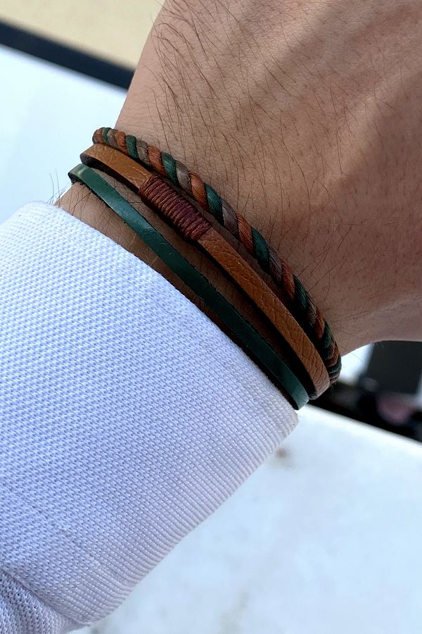 Expensive leather bracelet shop