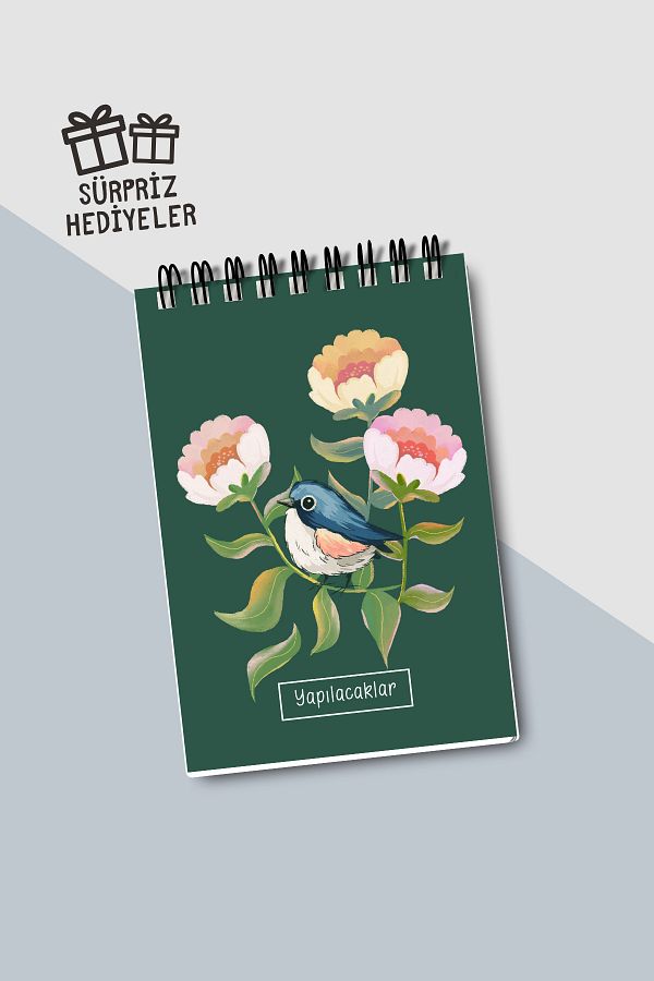Eldesen Tasarım-Do List A6 Notebook with Flexible Cardboard Cover, Mini Notebook 1