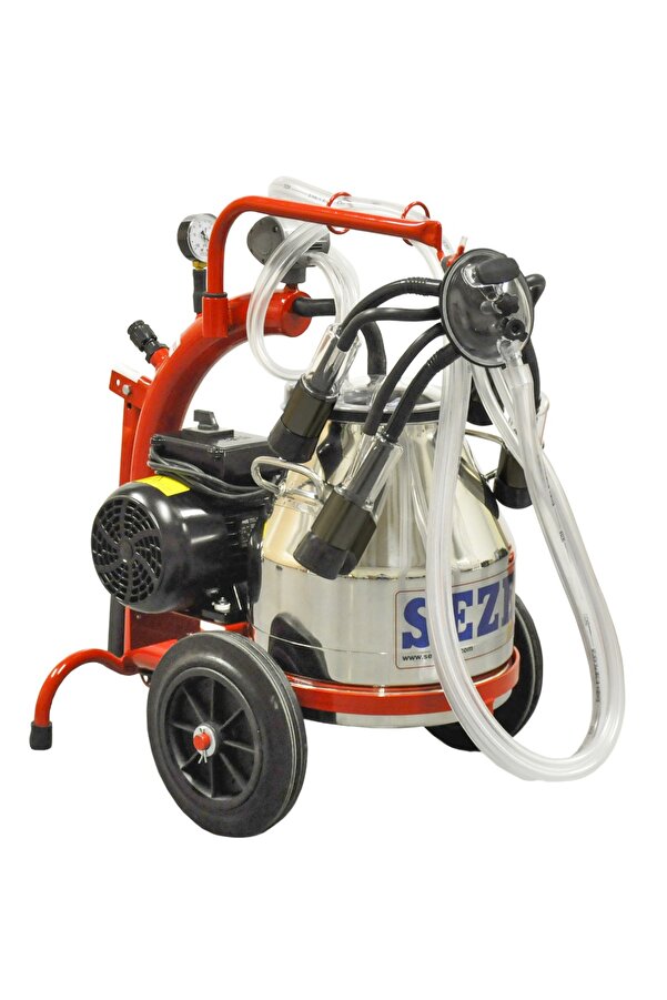 SEZER Mini-1 Paslanmaz Güğümlü Süt Sağım Makinesi 20 litre